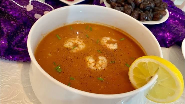 طريقة عمل شوربة الجمبري زي المطاعم